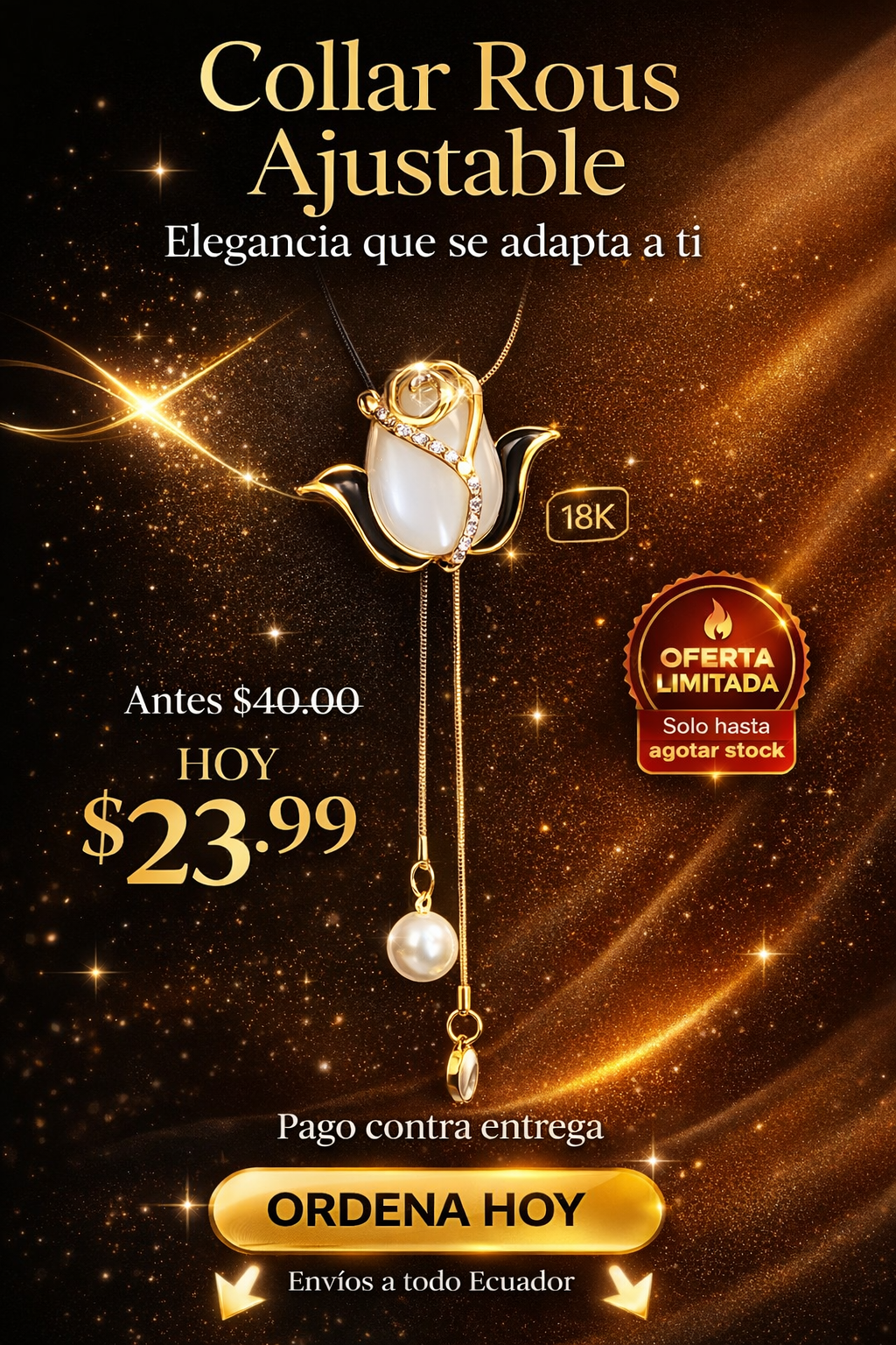 Rosa Lariat ¿Lista para elevar tu estilo con un solo accesorio?