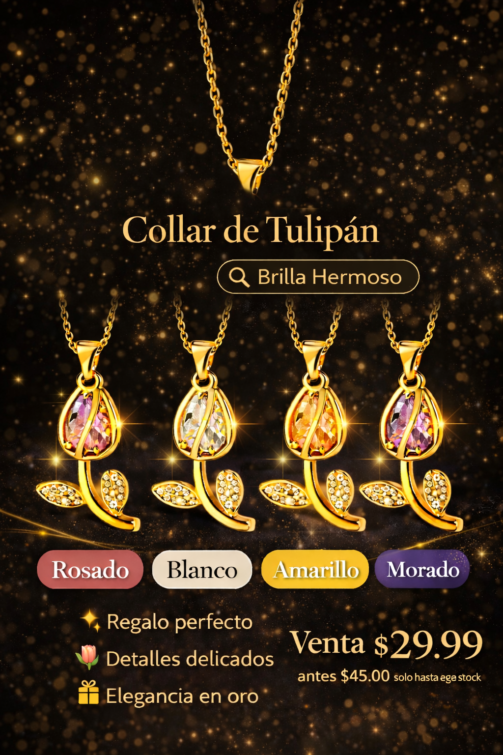 🌷 Collar de Tulipán “Un pequeño detalle capaz de generar una gran emoción.”
